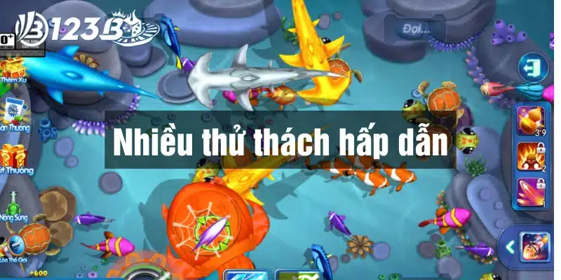 Sảnh game thiết kế nhiều thử thách từ cơ bản đến nâng cao